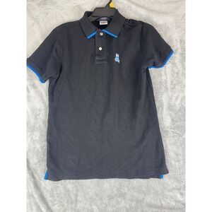 Psycho Bunny Men's Polo Shirt Black  Embroidered Cotton Short Sleeve Golf Size 4